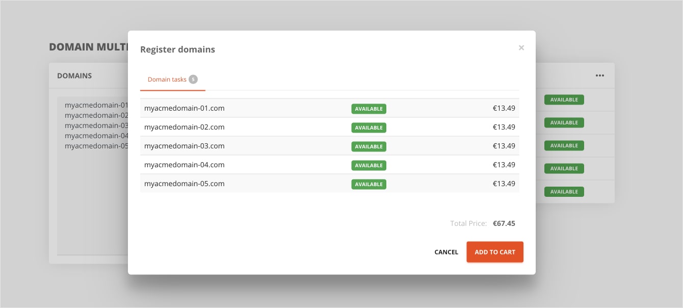 Domain register